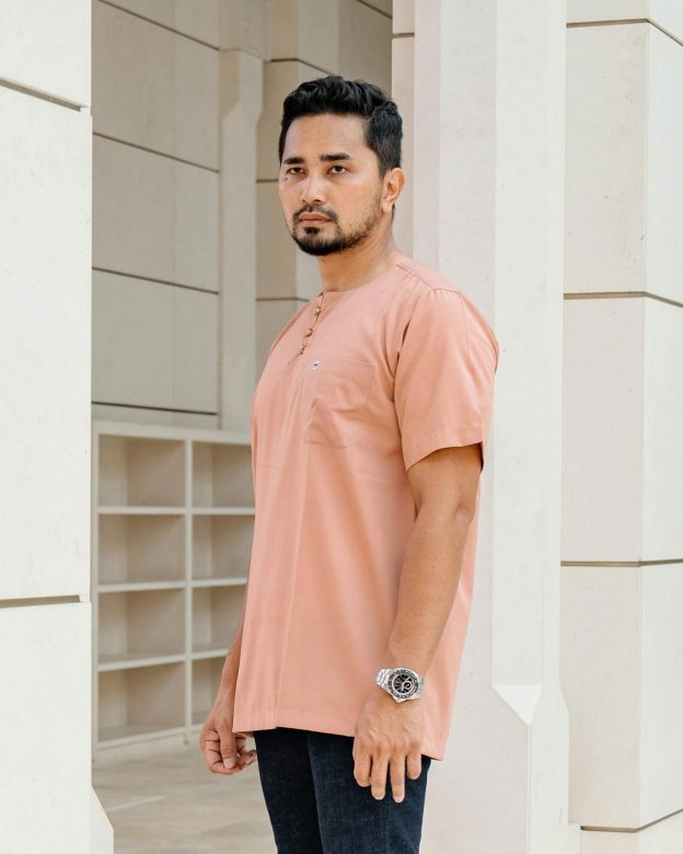 Kurta Saufi Hombre x MCC Lifestyle - Salmon