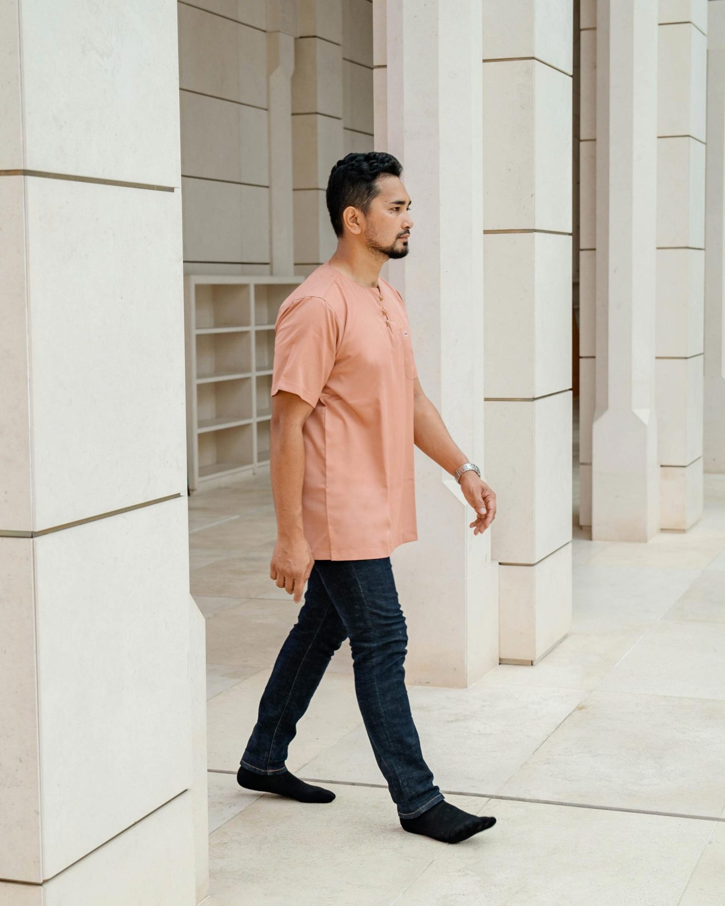 Kurta Saufi Hombre x MCC Lifestyle - Salmon