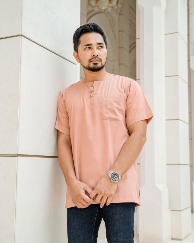 Kurta Saufi Hombre x MCC Lifestyle - Salmon