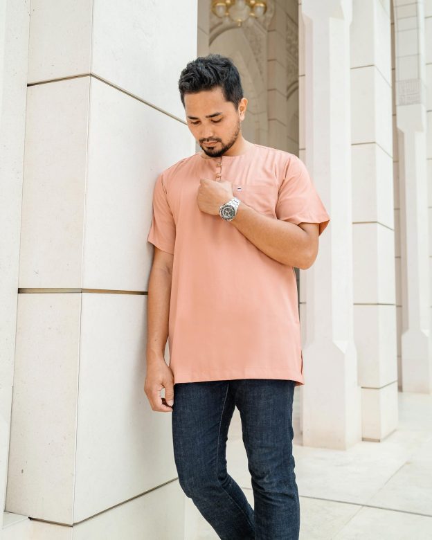 Kurta Saufi Hombre x MCC Lifestyle - Salmon