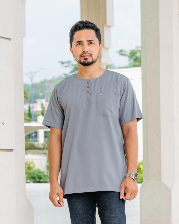 Kurta Saufi Hombre x MCC Lifestyle - Silver Grey