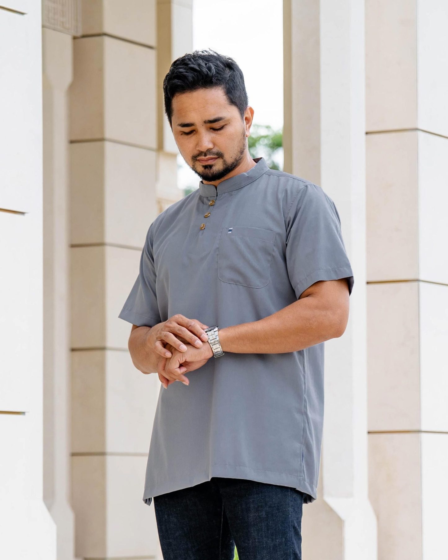 Kurta Eeman Hombre x MCC Lifestyle - Silver Grey