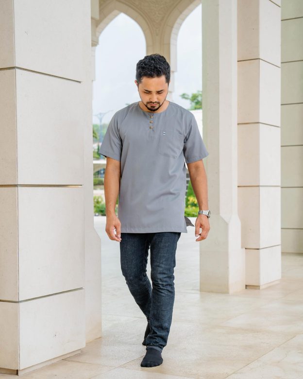 Kurta Saufi Hombre x MCC Lifestyle - Silver Grey