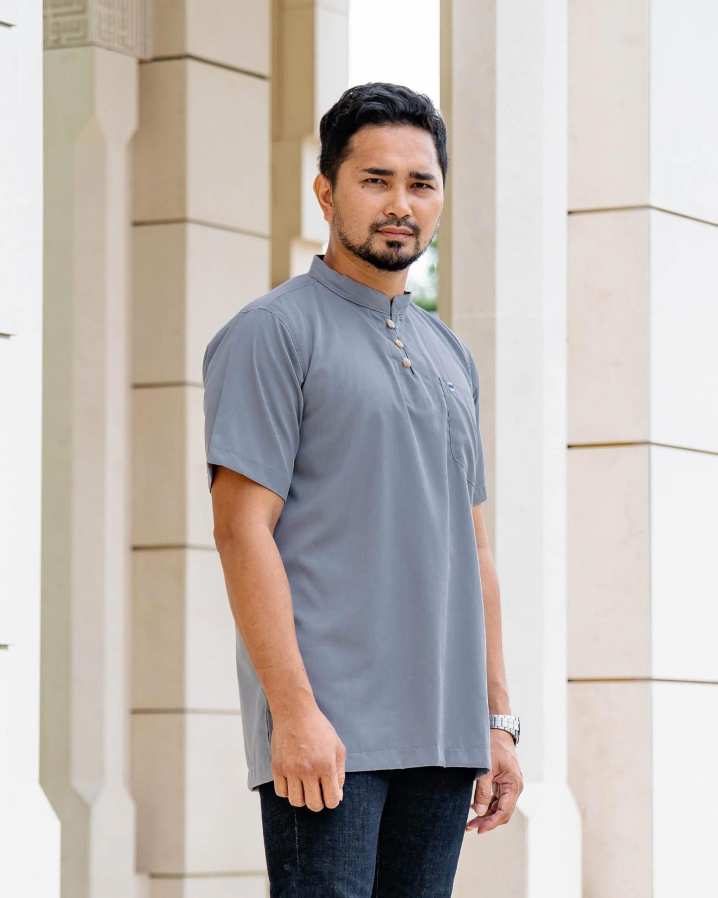 Kurta Eeman Hombre x MCC Lifestyle - Silver Grey