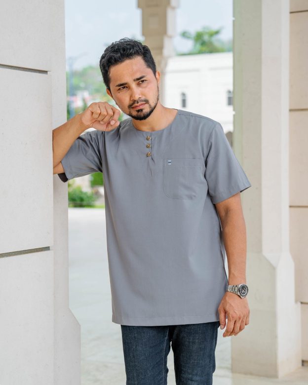 Kurta Saufi Hombre x MCC Lifestyle - Silver Grey