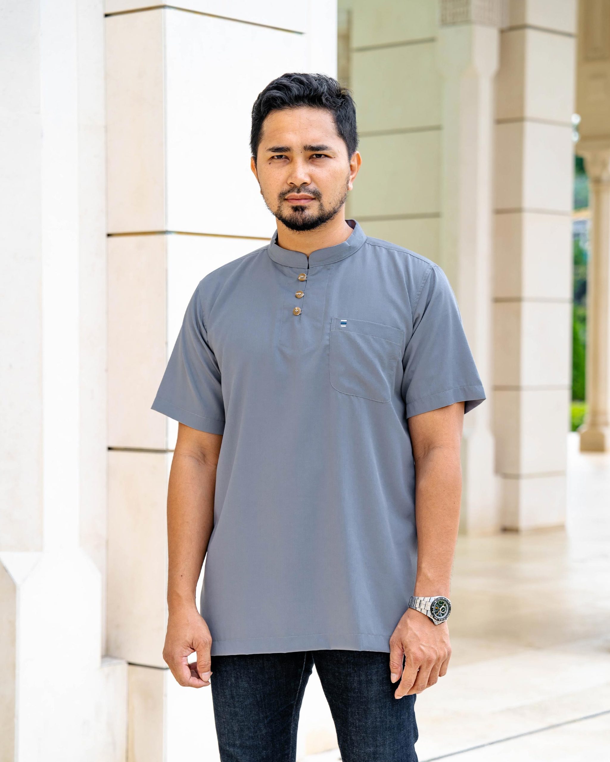 Kurta Eeman Hombre x MCC Lifestyle - Silver Grey