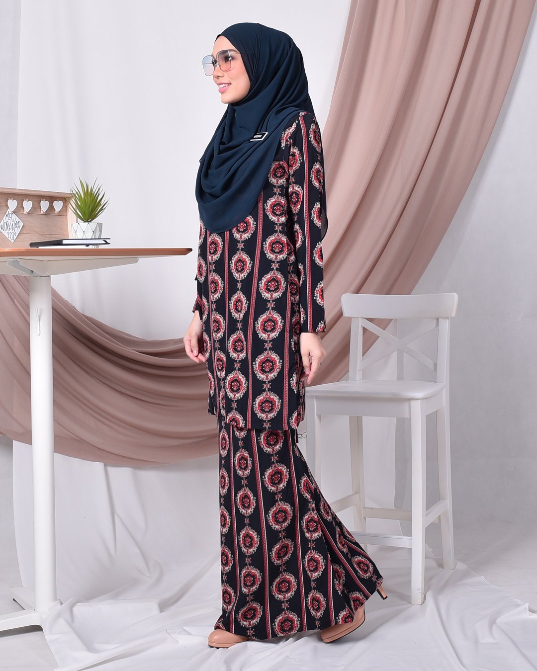 Baju Kurung Moden Adalina - Diamond Black