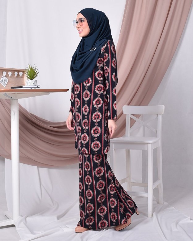 Baju Kurung Moden Adalina - Diamond Black