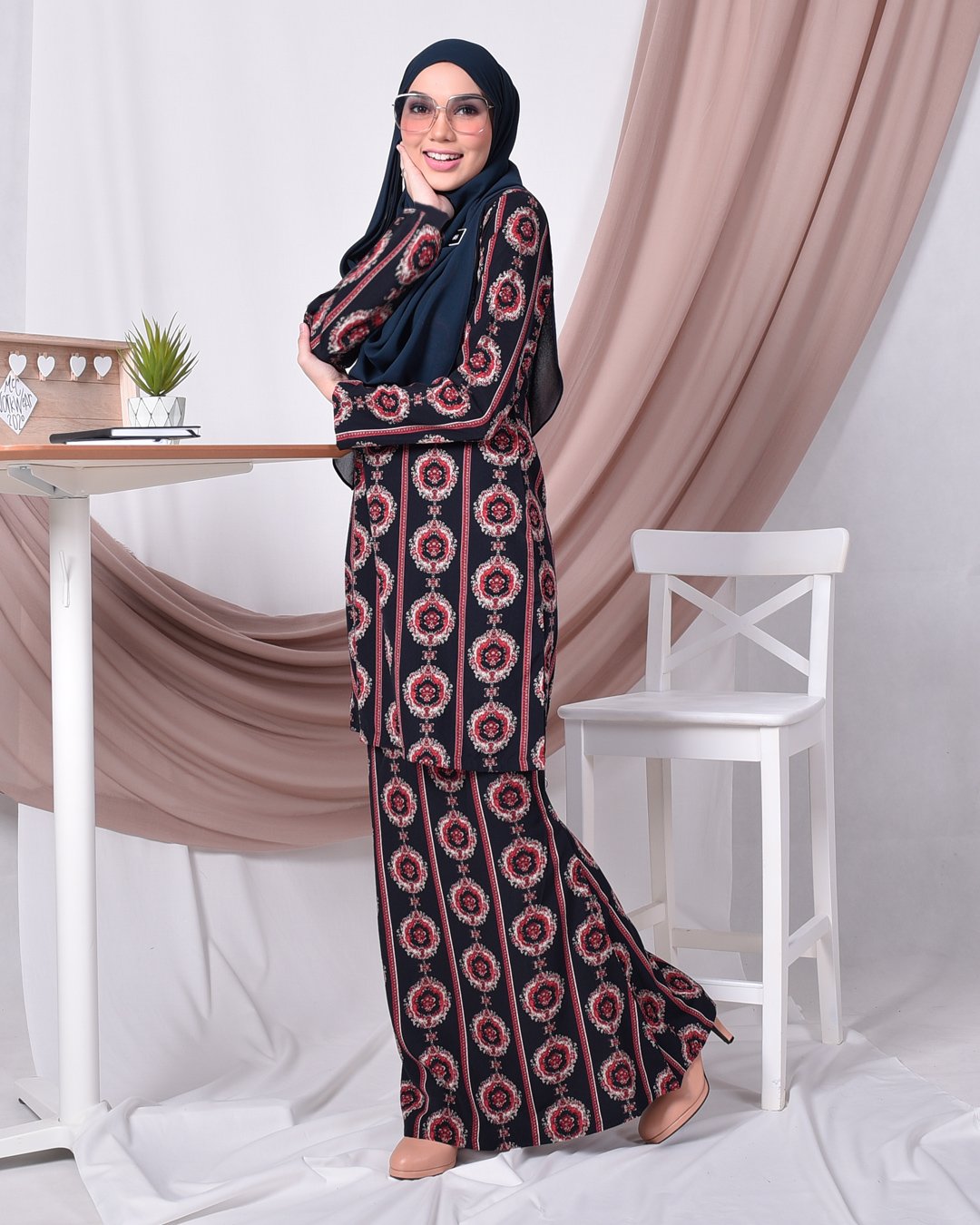 Baju Kurung Moden Adalina - Diamond Black