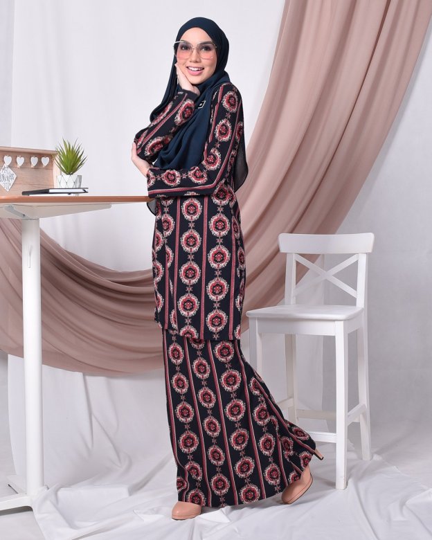 Baju Kurung Moden Adalina - Diamond Black