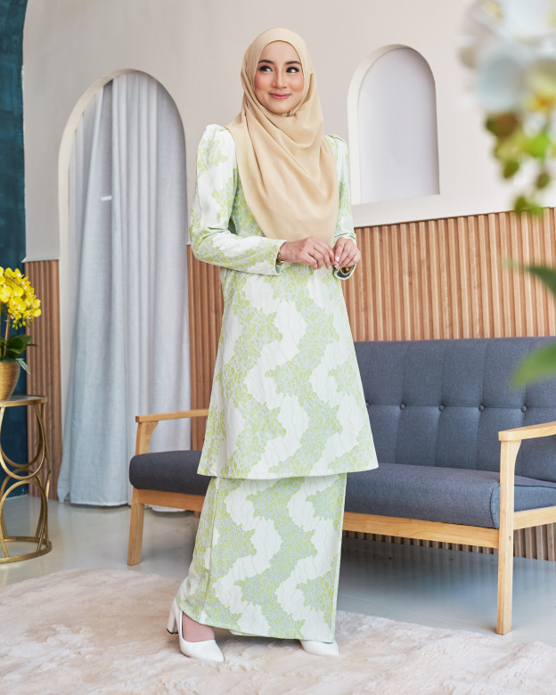 Baju Kurung Riau Lace Adiona - Harlequin