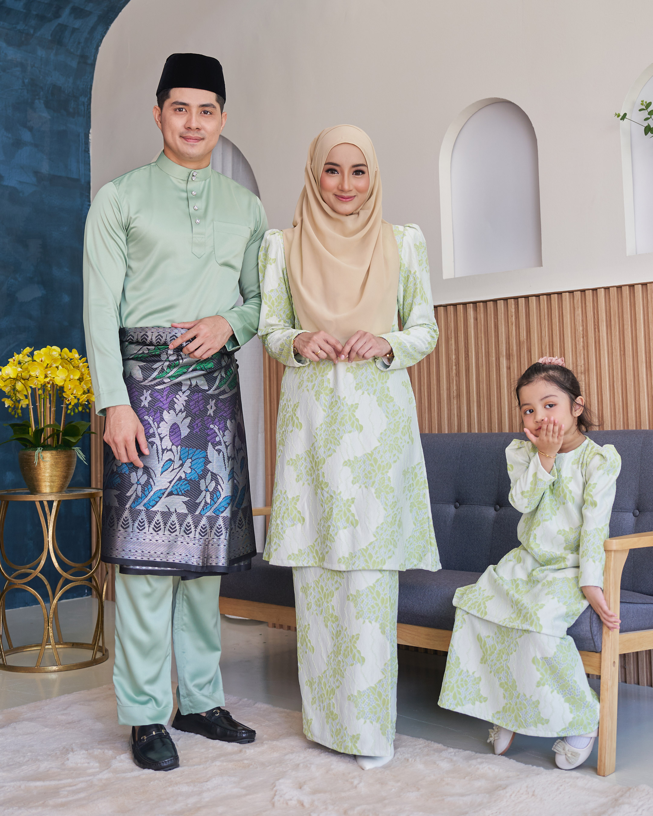 Baju Kurung Riau Lace Adiona - Harlequin