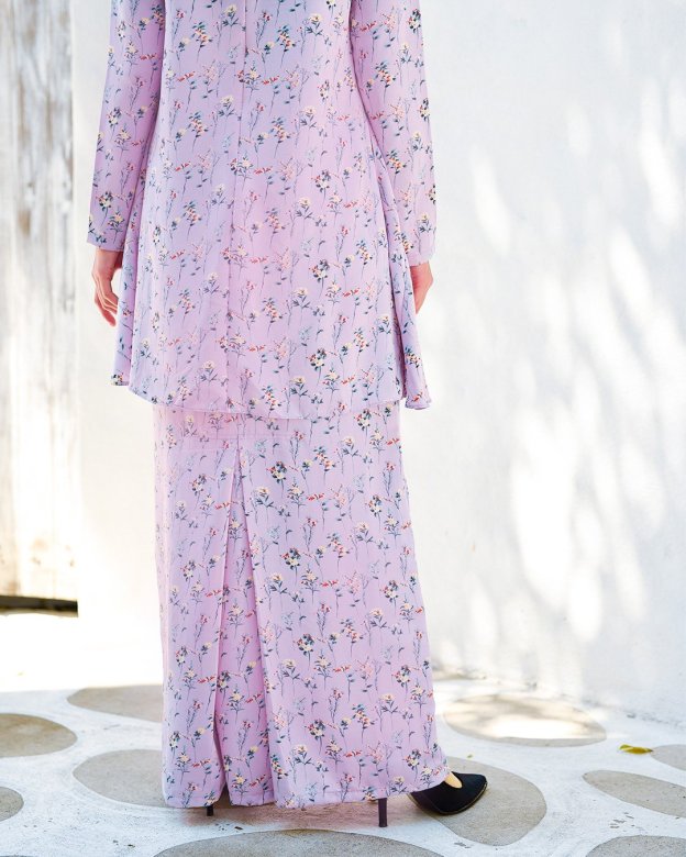 Baju Kurung Barbie Atirah - Soft Pink