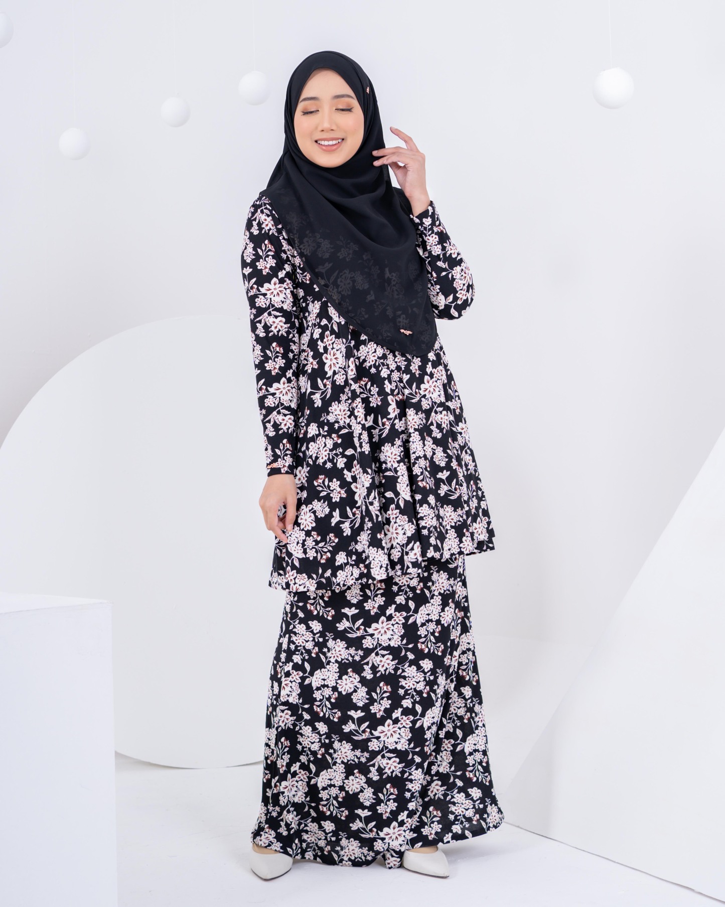 Baju Kurung Barbie Laciana - Aria Black