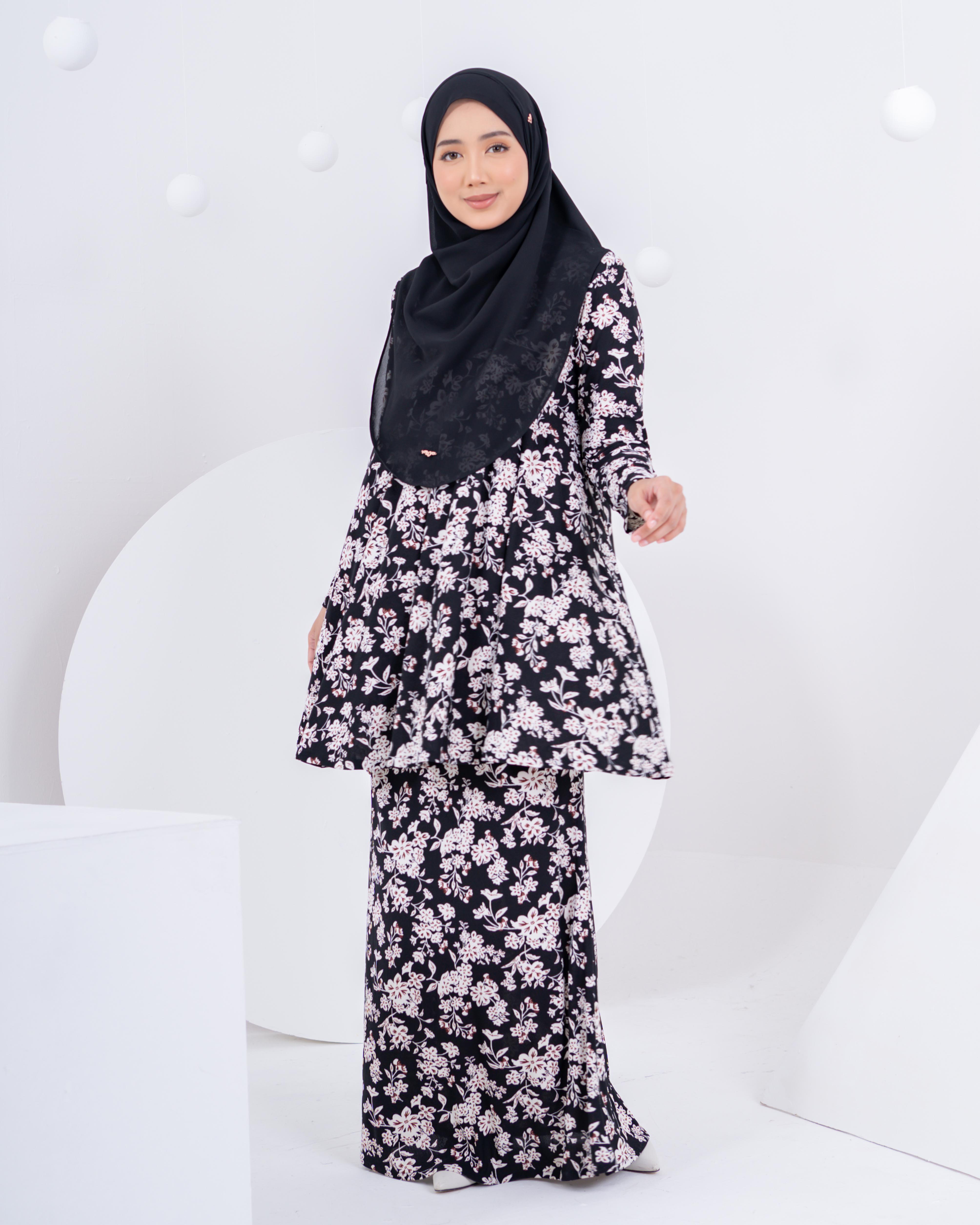 Baju Kurung Barbie Laciana - Aria Black