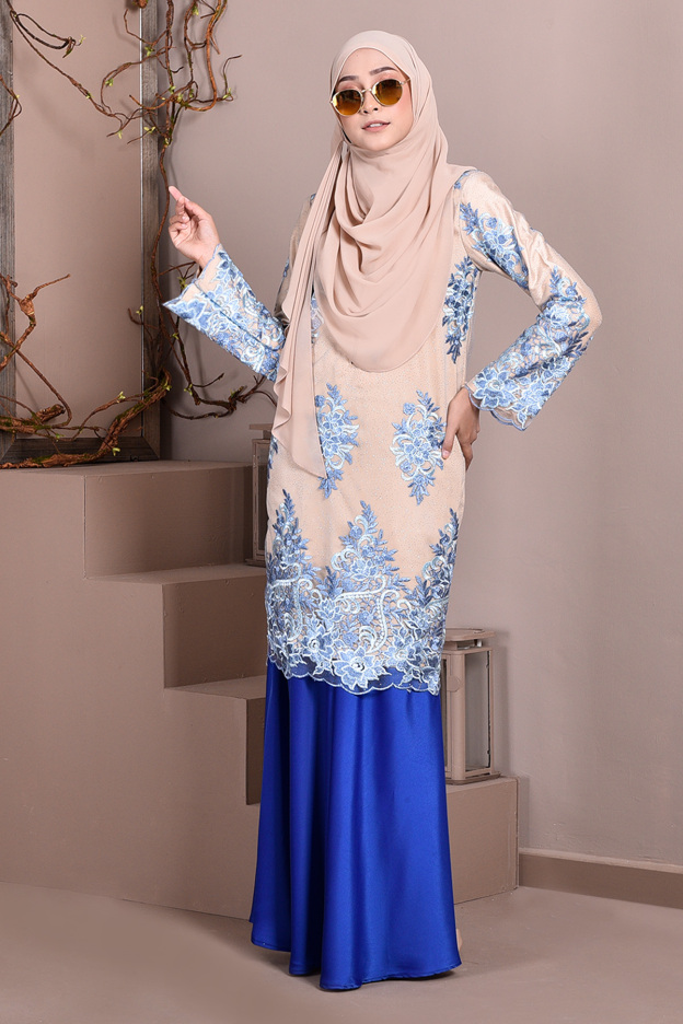 Baju Kurung Lace Brettany Glitter - Honeyberry