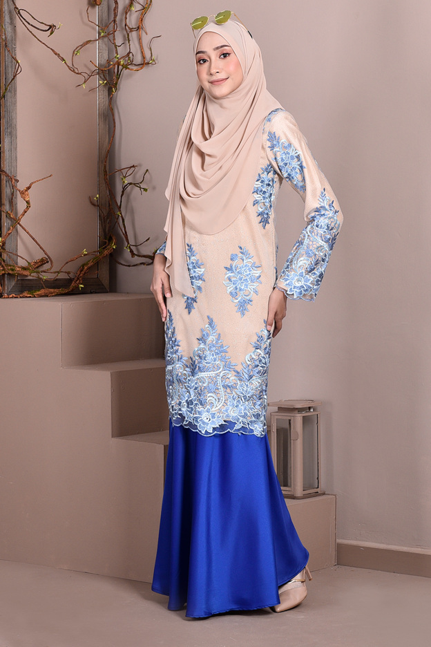 Baju Kurung Lace Brettany Glitter - Honeyberry