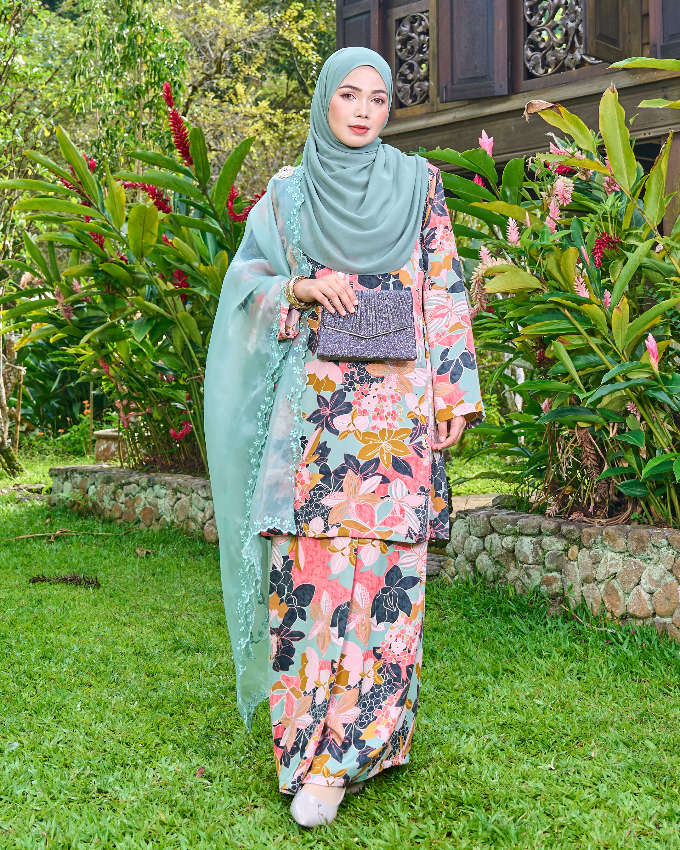 Baju Kurung Pahang Diamante Amanda - Mom 