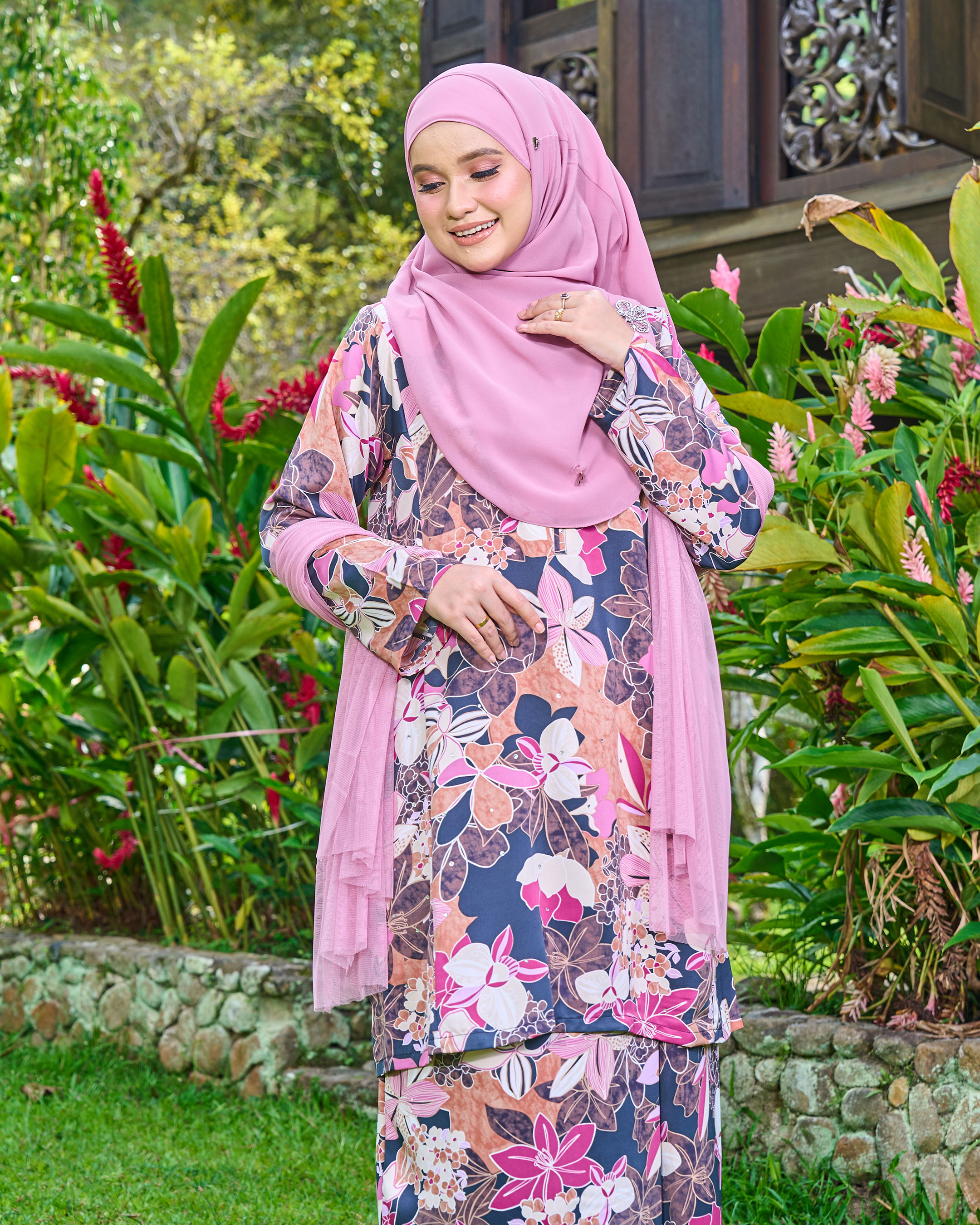 Baju Kurung Pahang Diamante Amanda - Mom 