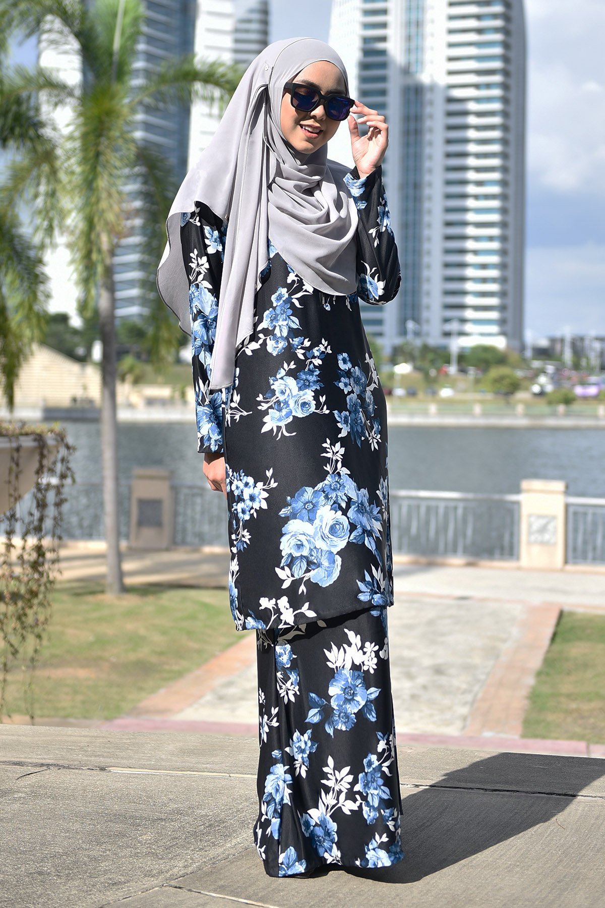 Baju Kurung Fasha - Blue