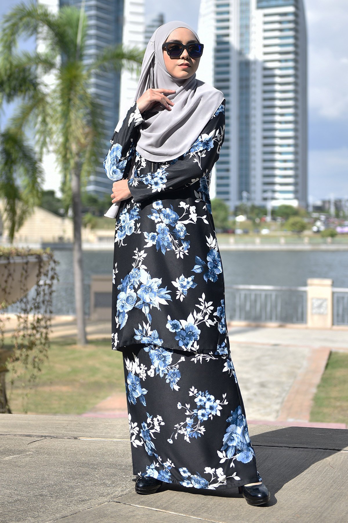 Baju Kurung Fasha - Blue