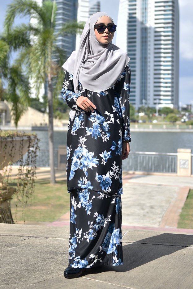 Baju Kurung Fasha - Blue