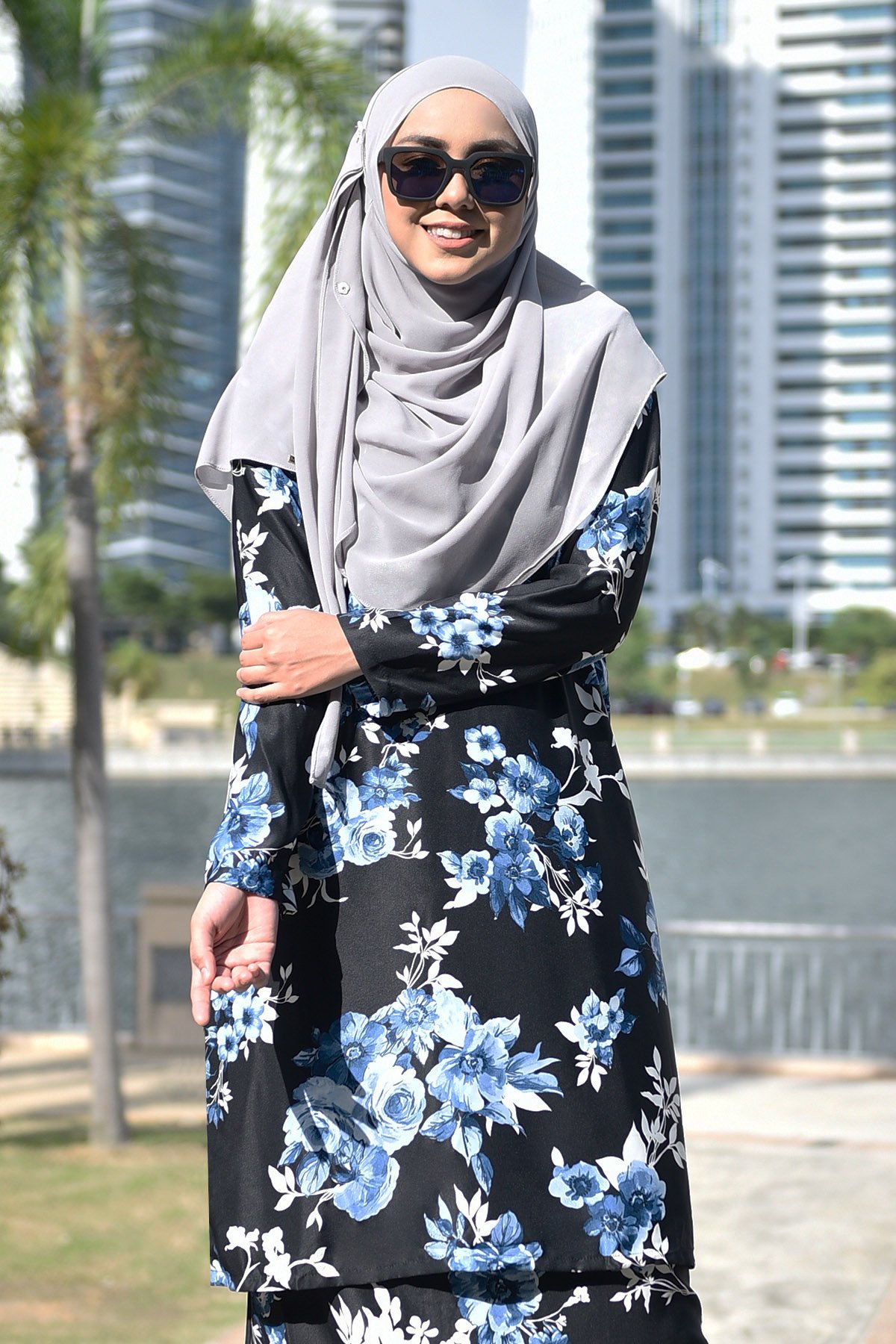 Baju Kurung Fasha - Blue