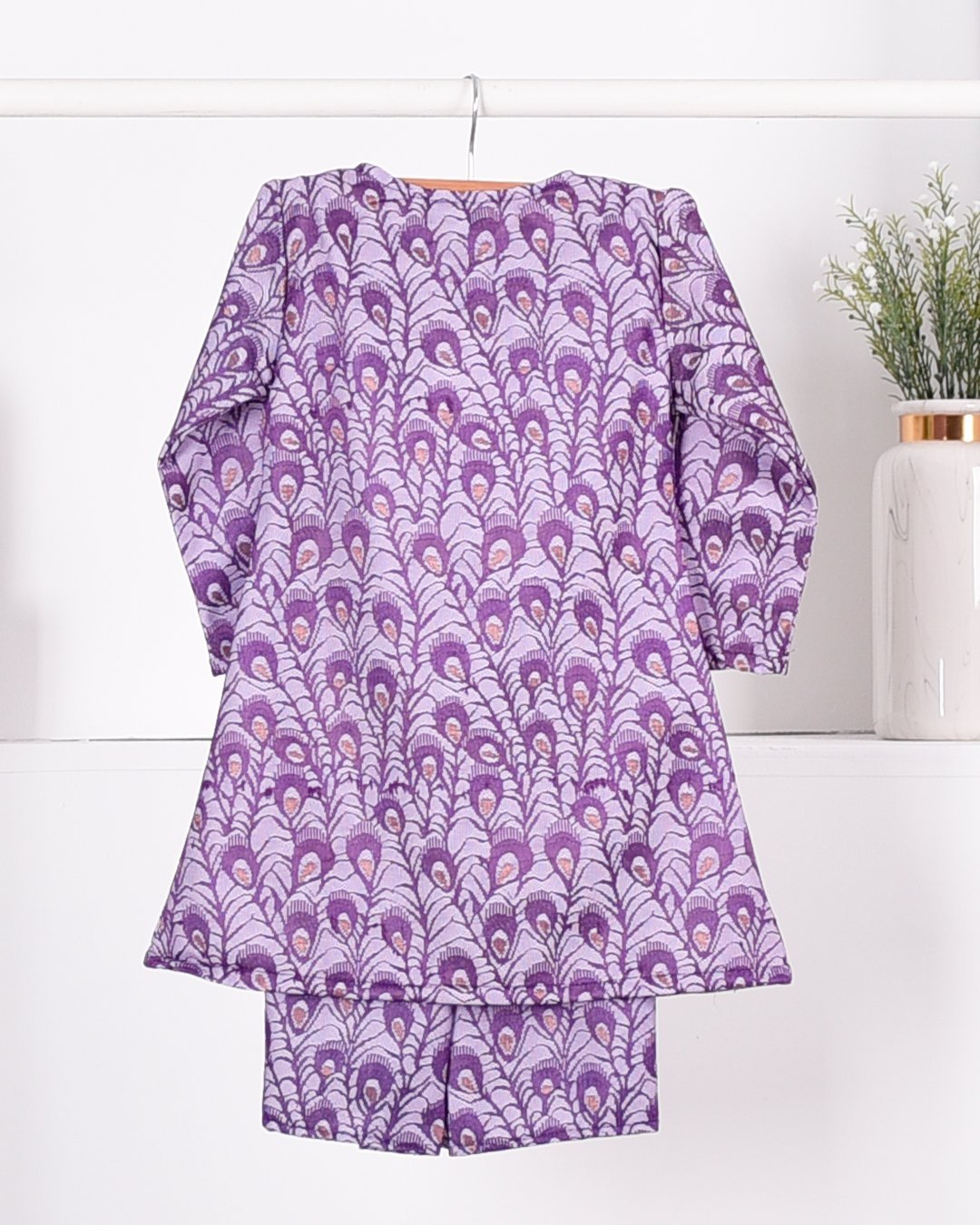 Baju Kurung Riau Lace Greece Kids - Lavender Purple