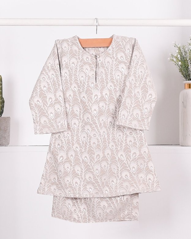 Baju Kurung Riau Lace Greece Kids - White