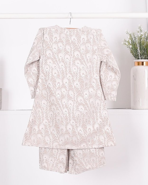Baju Kurung Riau Lace Greece Kids - White