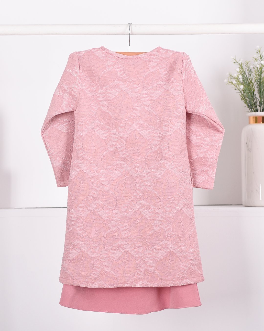 Baju Kurung Moden Lace Gygy Kids - Rose Bloom