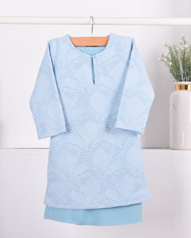 Baju Kurung Moden Lace Gygy Kids - Glorious Sky