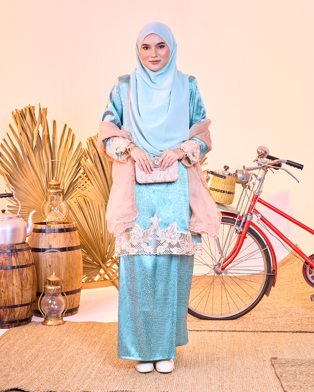 Baju Kurung Jacquard Sulam Airis