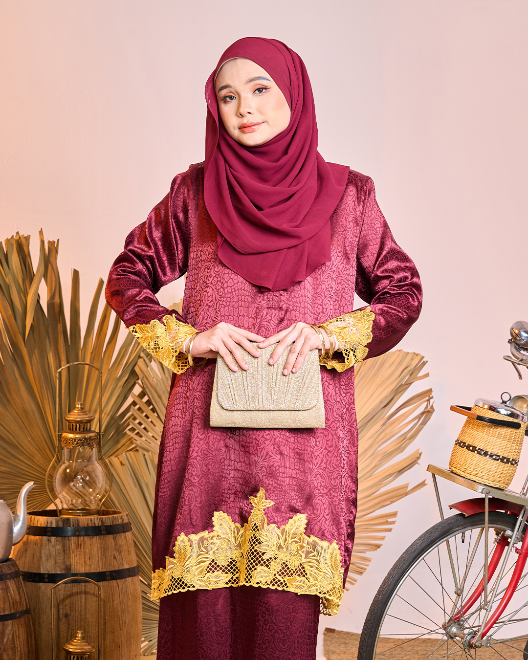 Baju Kurung Jacquard Sulam Airis