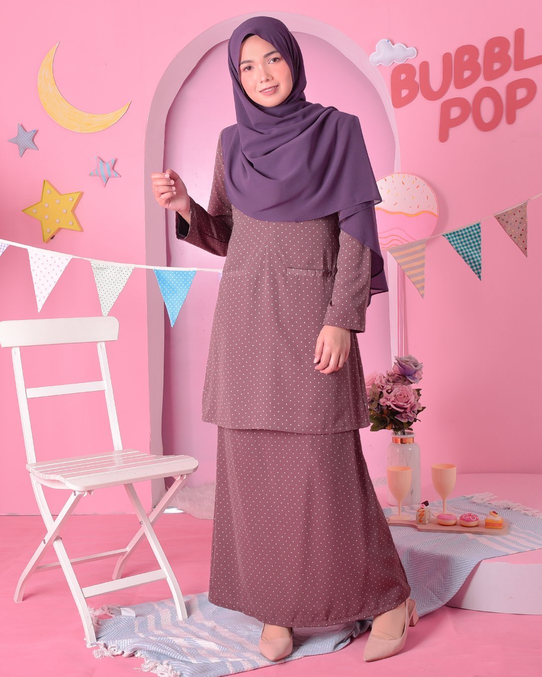 Baju Kurung Kedah Carina - Amore Purple