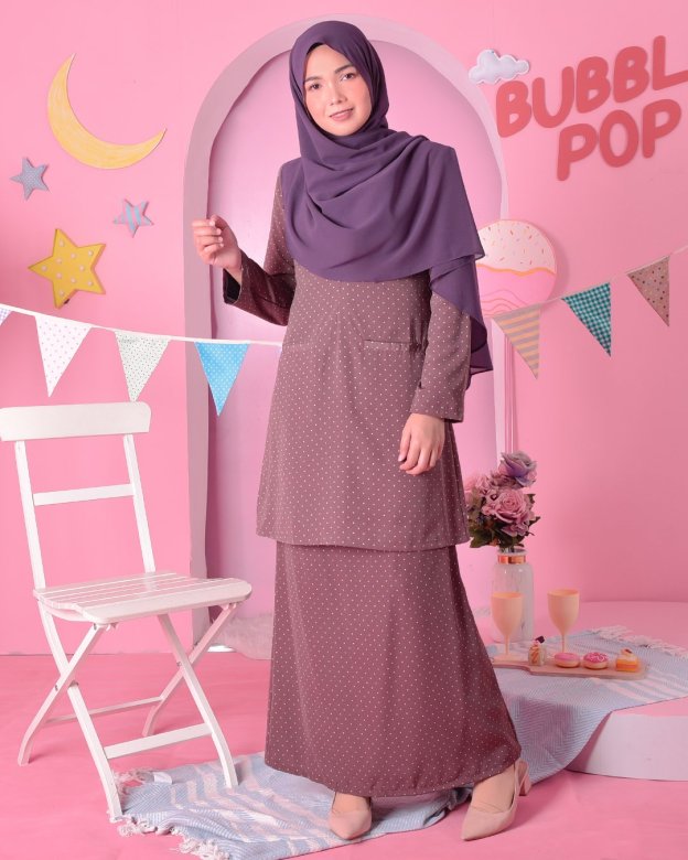 Baju Kurung Kedah Carina - Amore Purple
