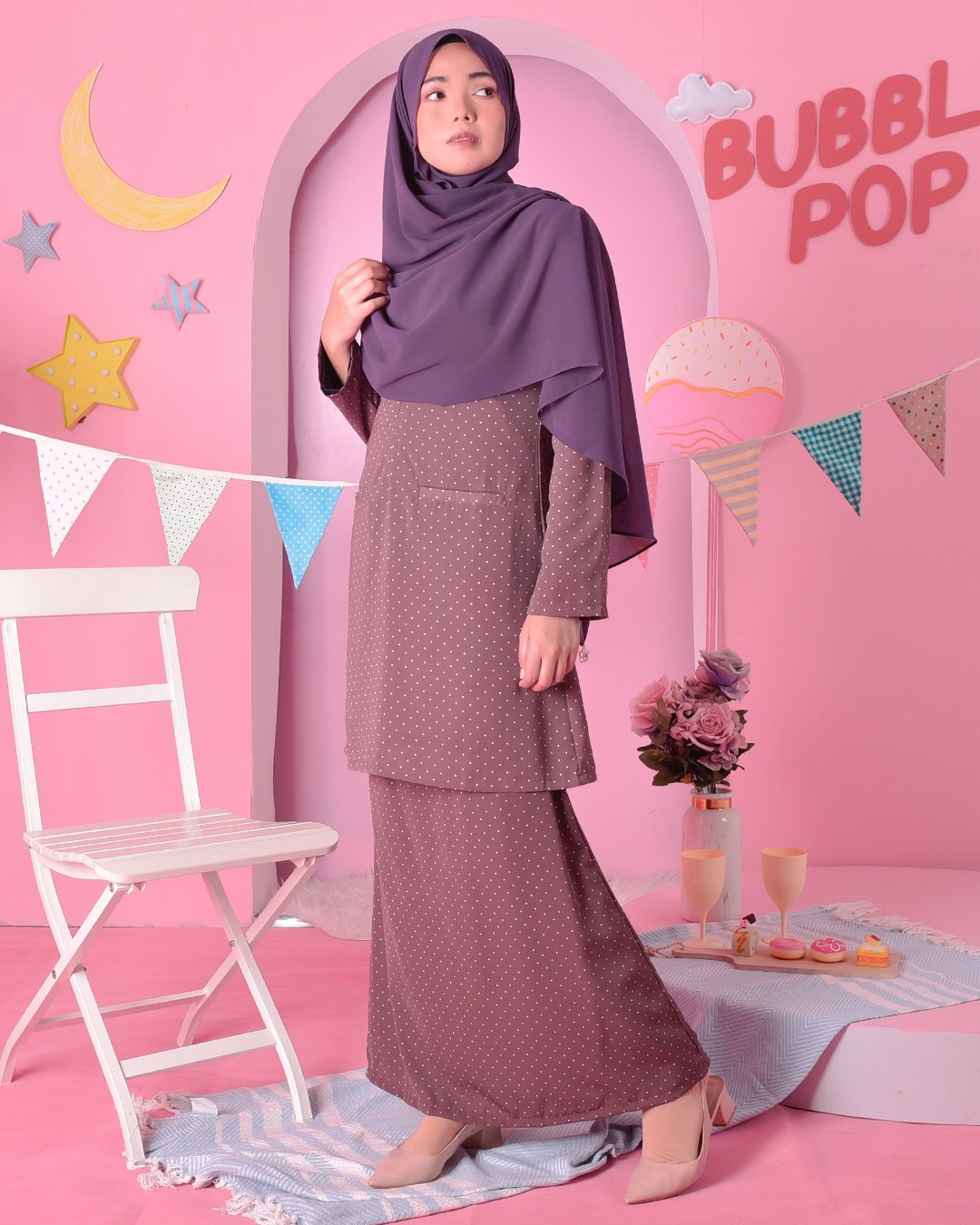 Baju Kurung Kedah Carina - Amore Purple