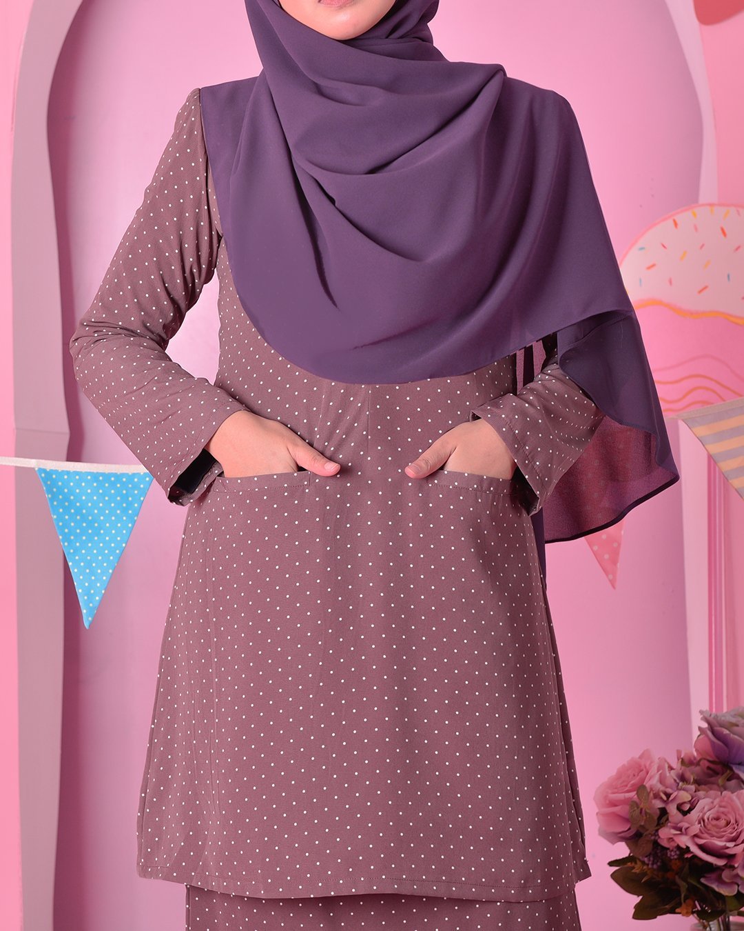 Baju Kurung Kedah Carina - Amore Purple