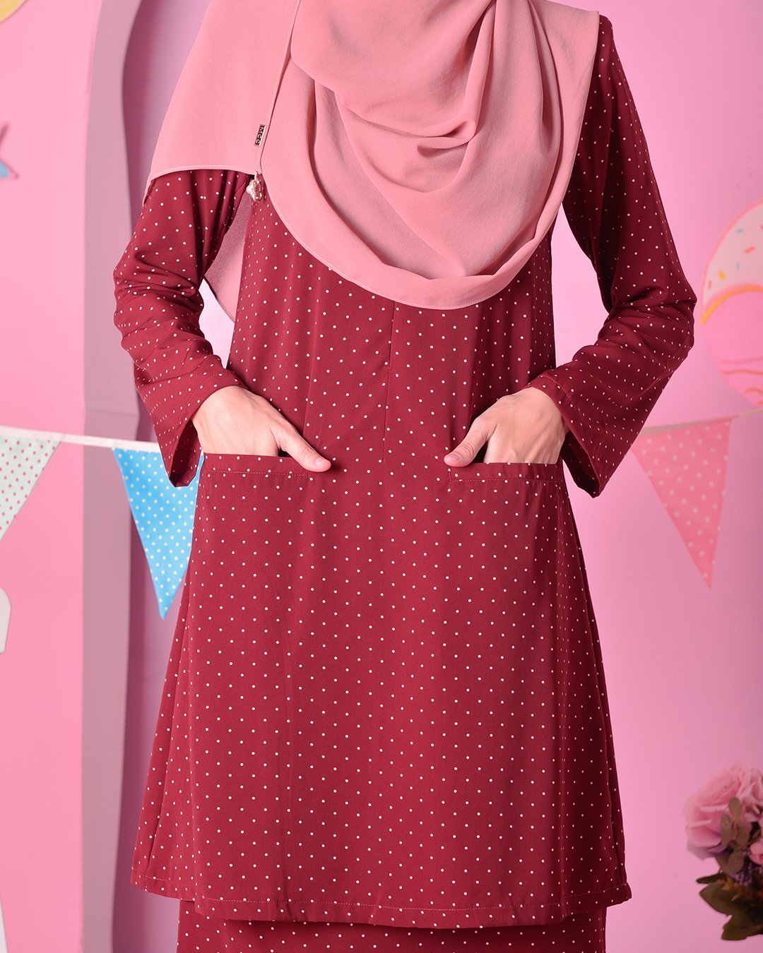 Baju Kurung Kedah Carina - Madamme Red