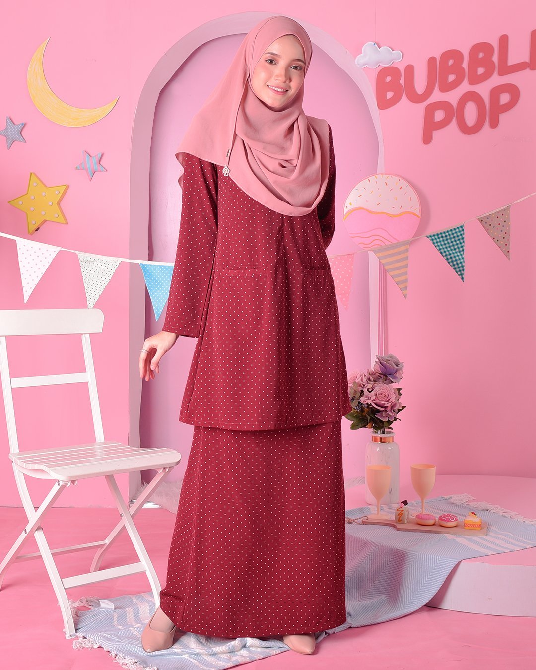 Baju Kurung Kedah Carina - Madamme Red
