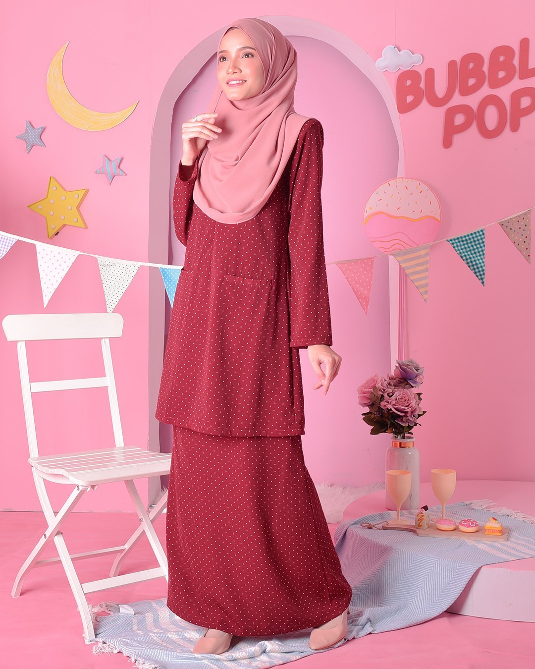 Baju Kurung Kedah Carina - Madamme Red