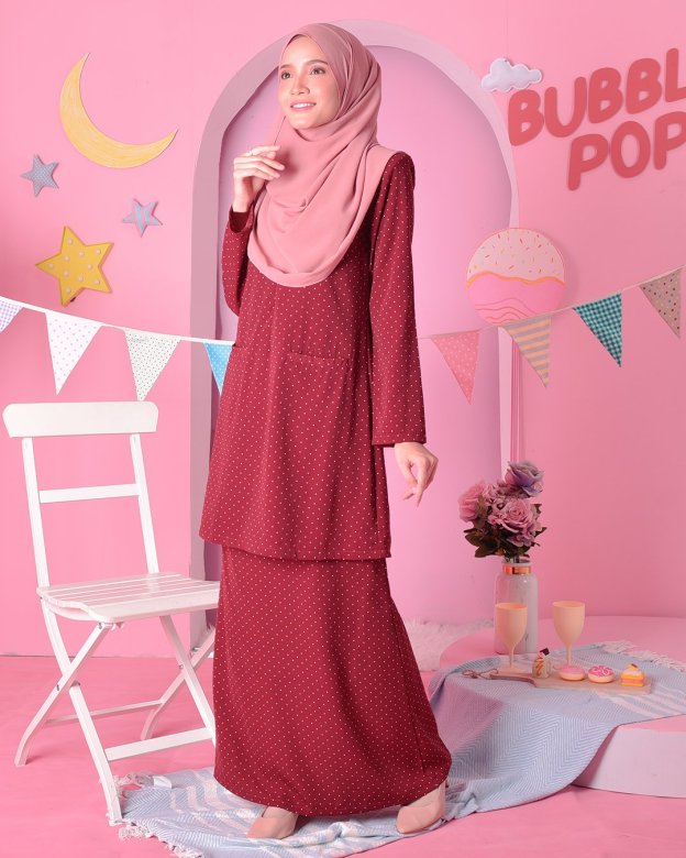 Baju Kurung Kedah Carina - Madamme Red