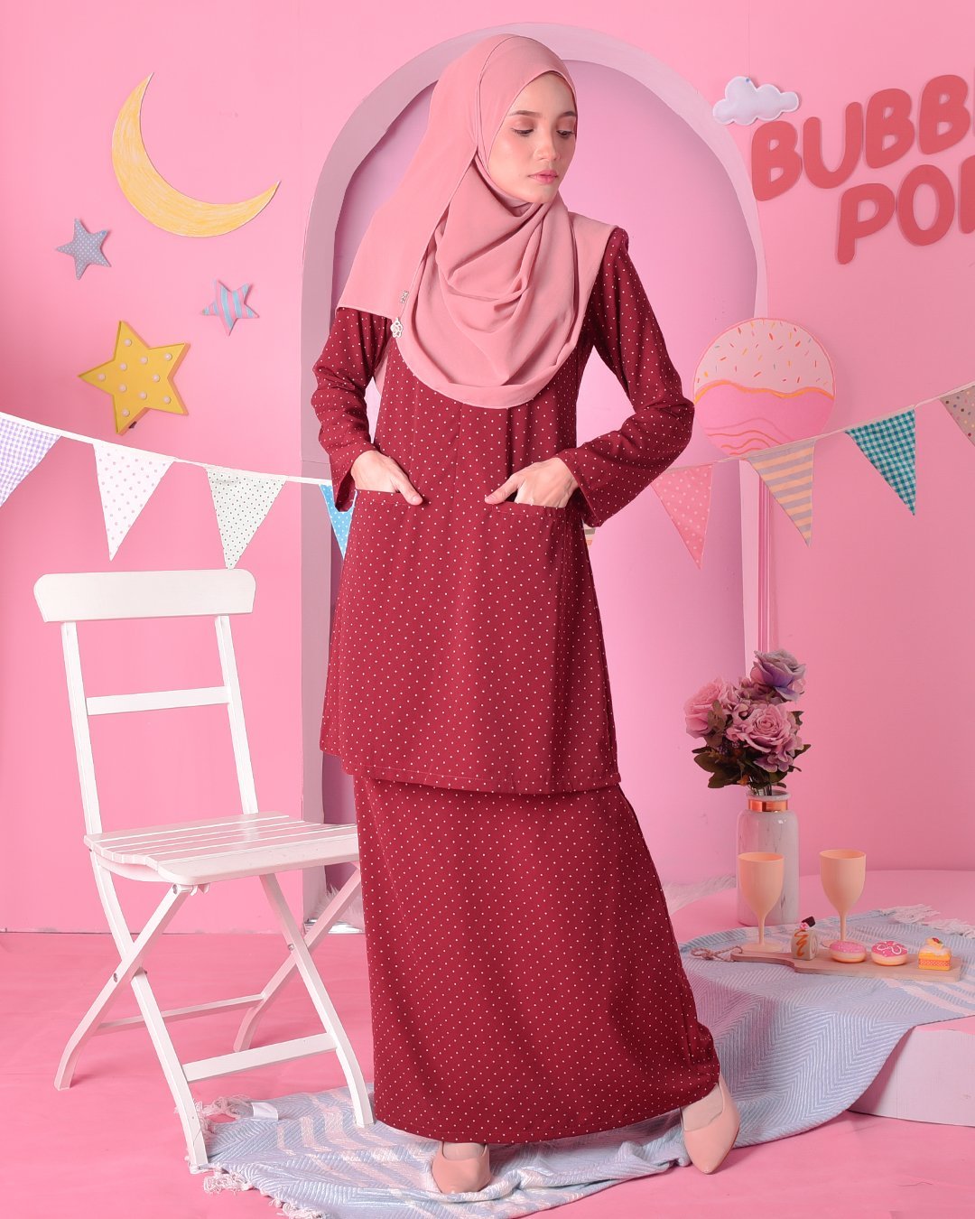 Baju Kurung Kedah Carina - Madamme Red