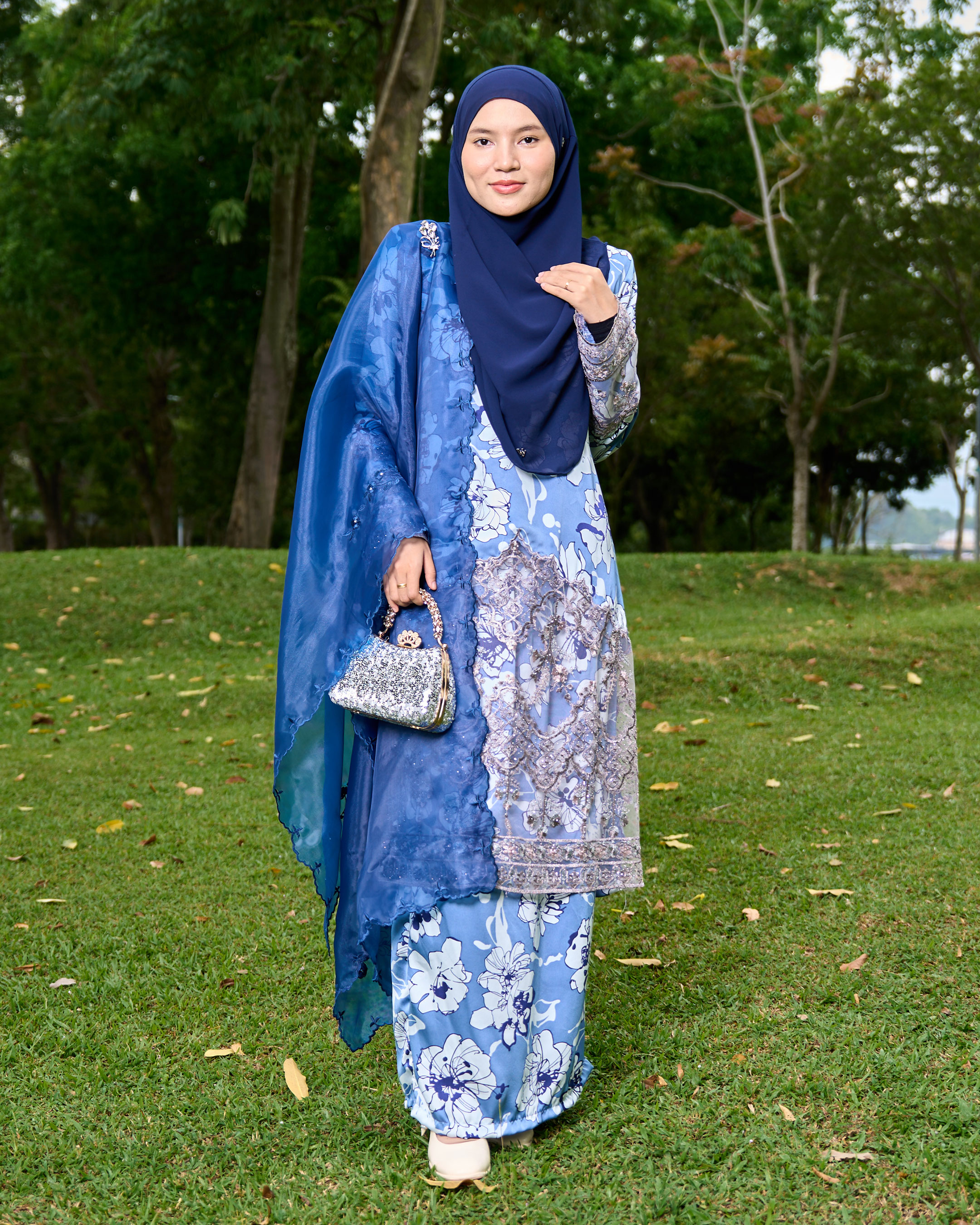 BAJU KURUNG MODEN SULAM LACE MARYAM MADHURA