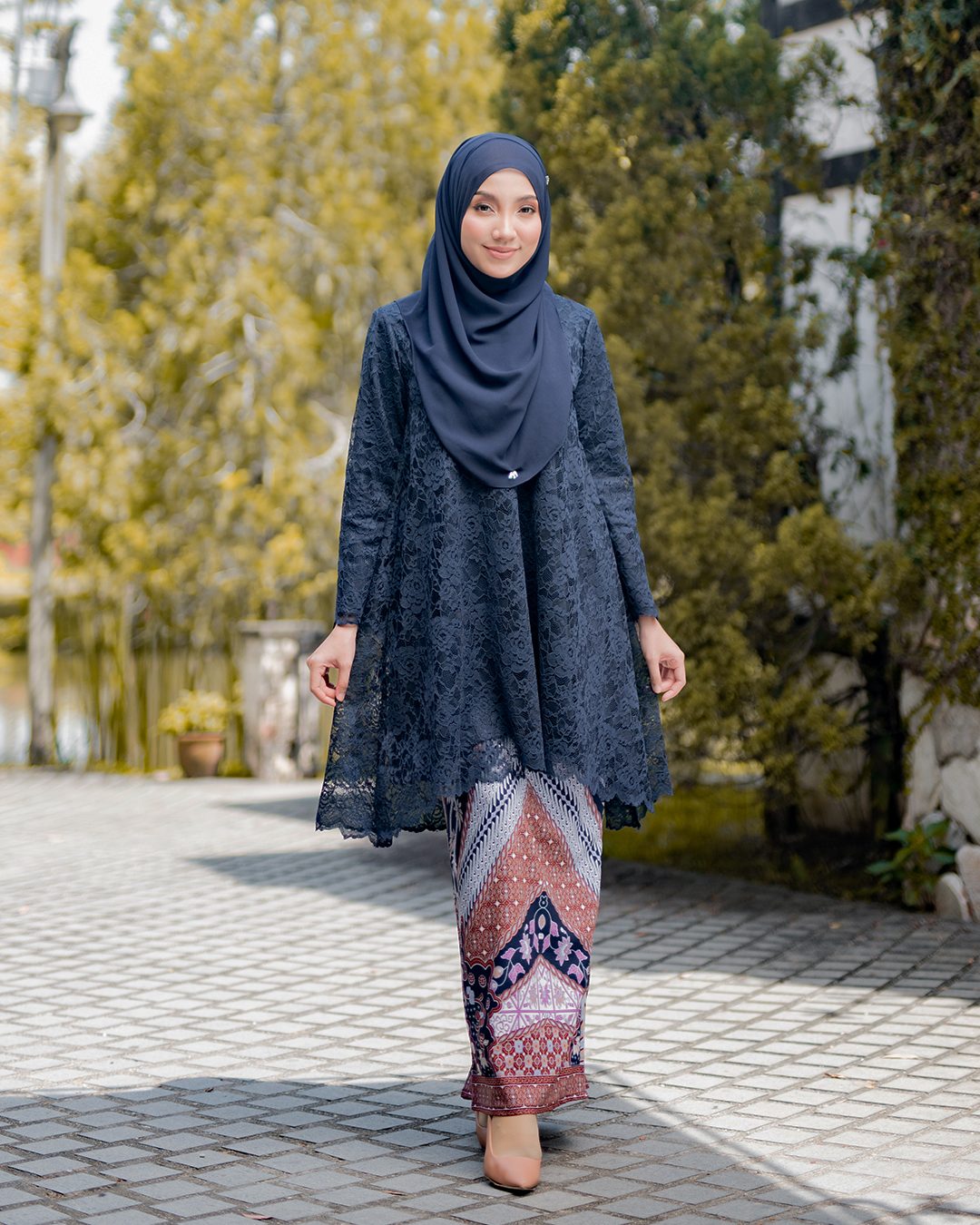Batik Long Tunic Muslimah Tunic Adelina Reina Series – MCC Lifestyle