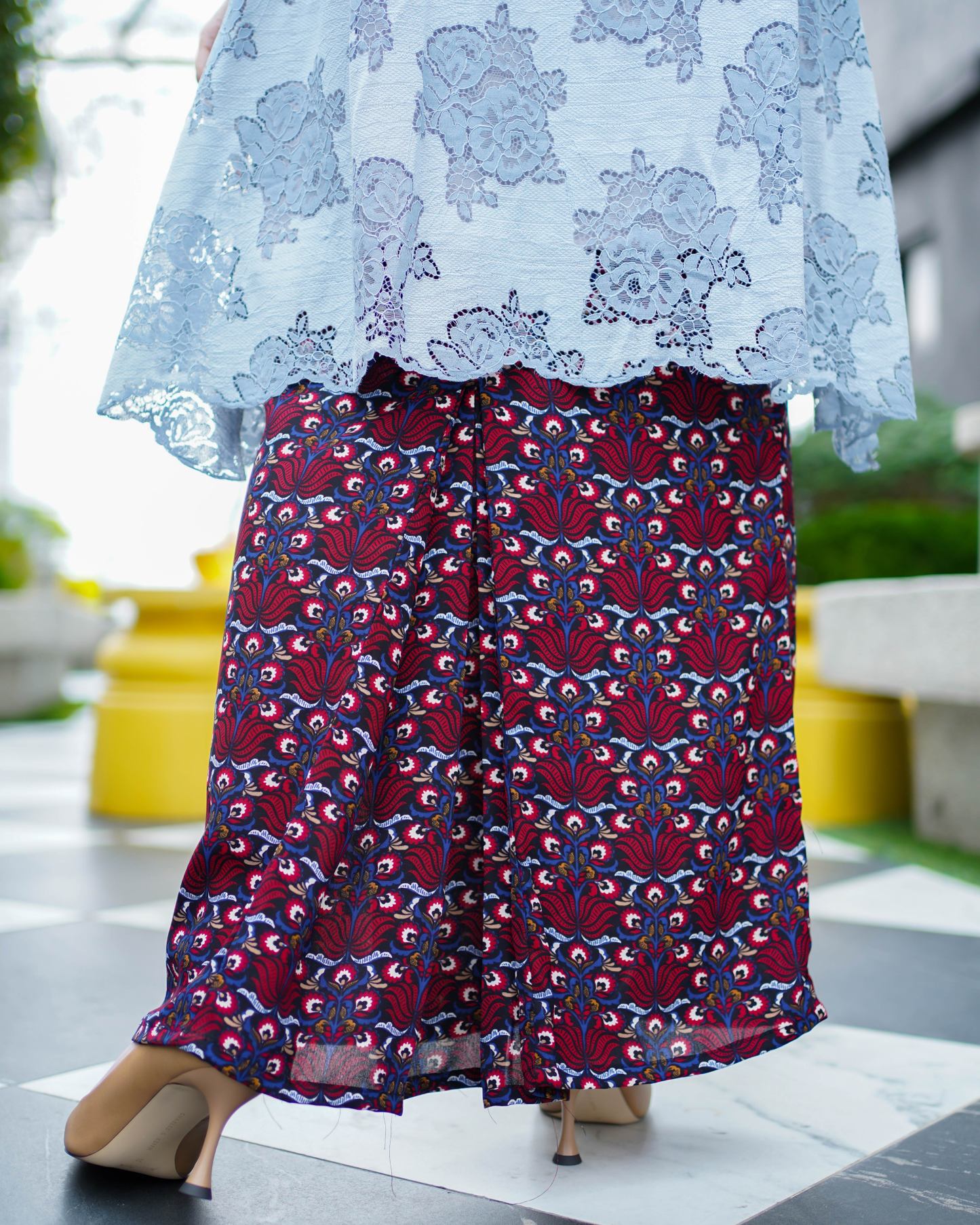 Baju Kurung Anastasia - Cerulean Blue