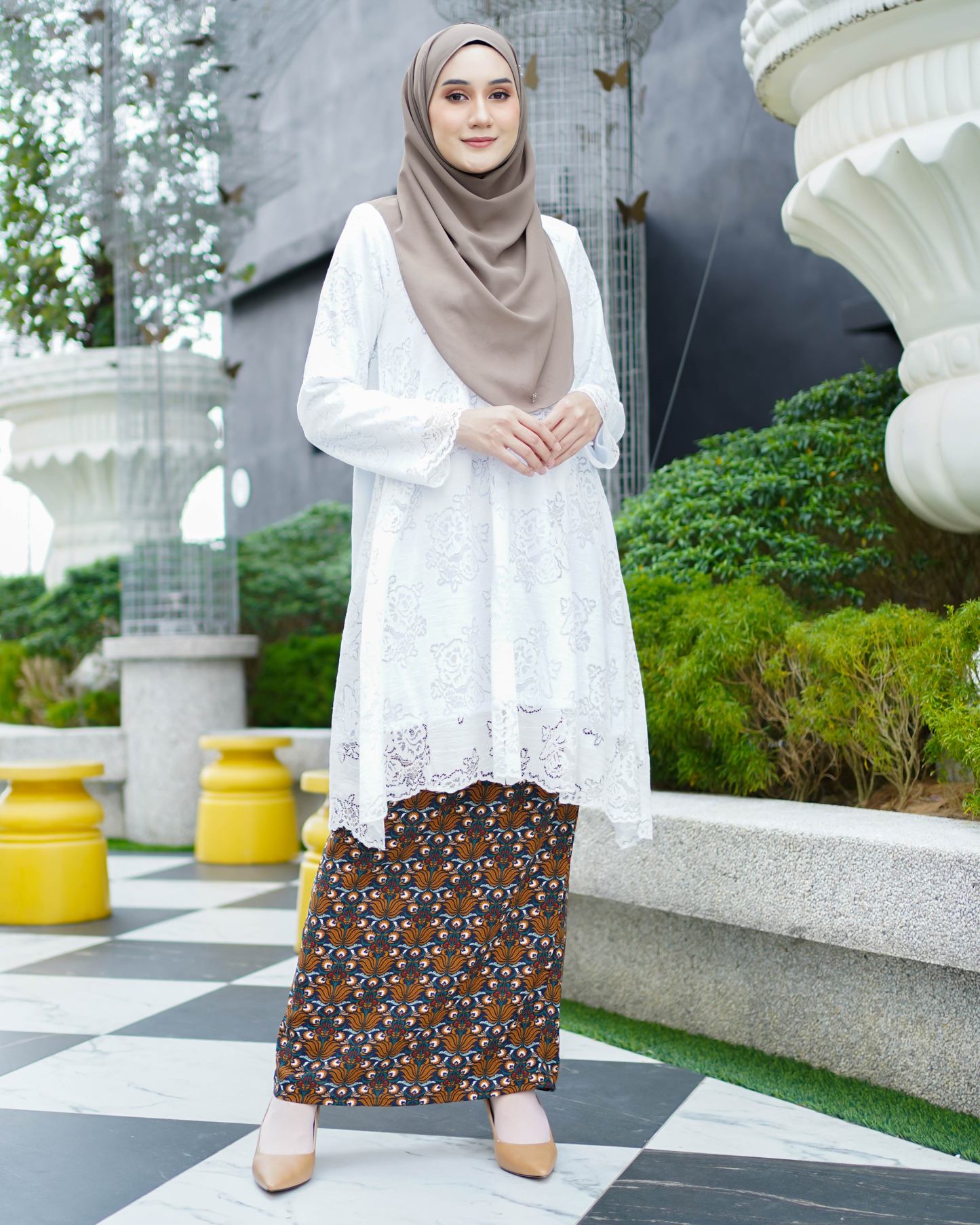 Baju Kurung Anastasia - Off White