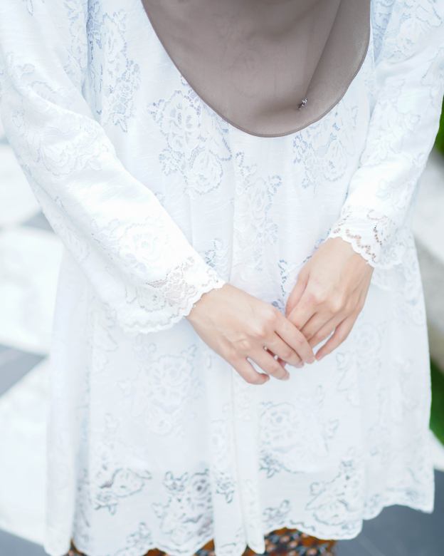 Baju Kurung Anastasia - Off White