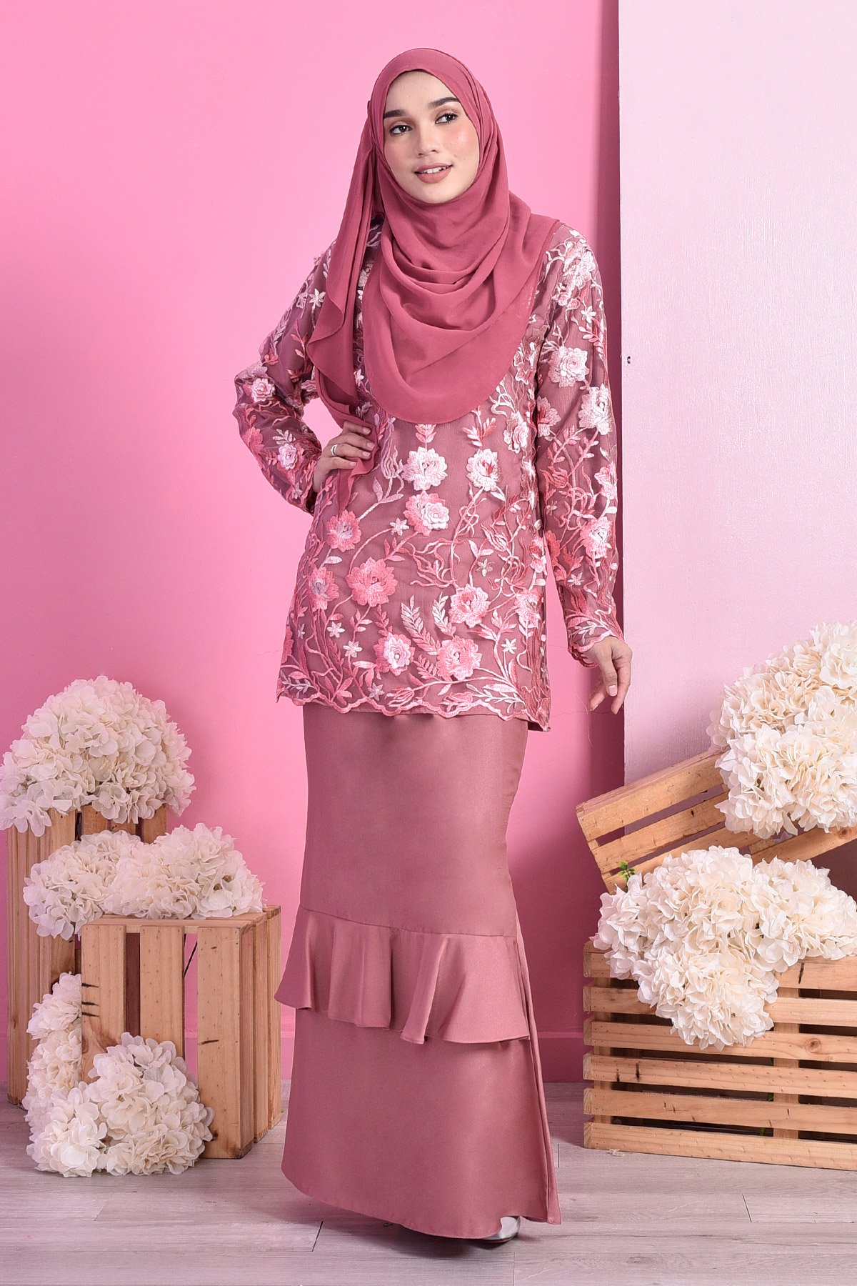 Baju Kurung Lace Celestine - Primrose