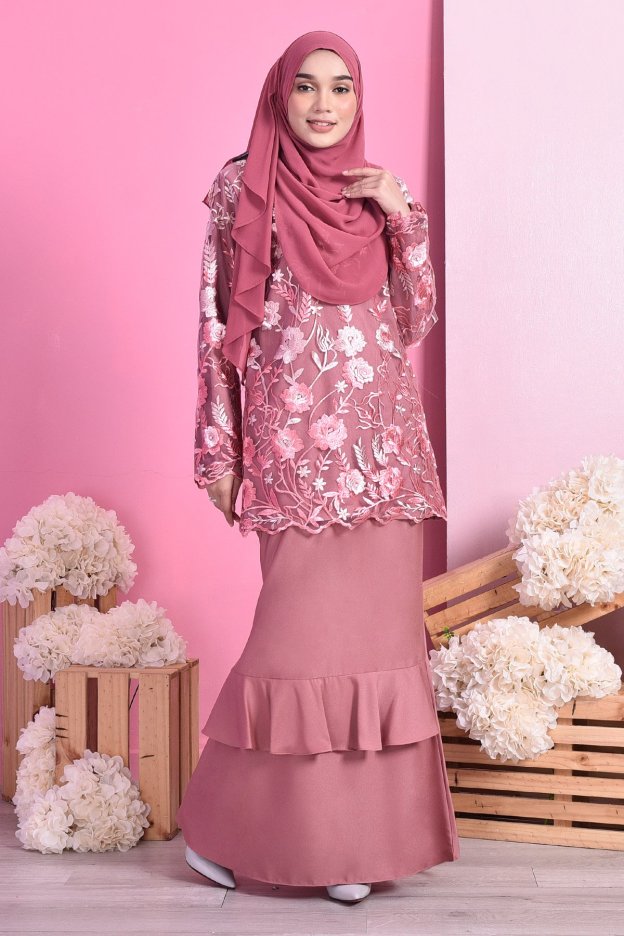 Baju Kurung Lace Celestine - Primrose